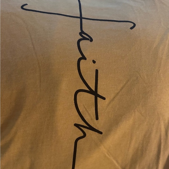 Faith Cross Christian Heather
Mustard Graphic Tee 100%Cotton - Picture 3 of 3